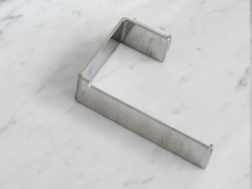 Portarotolo MSV 3 In 1 - Con Portabicchiere E Scopino, Acciaio Inox, Design Moderno Per Bagno