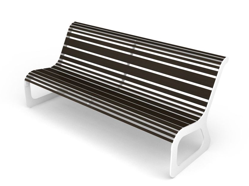 Banco de madeira com encosto MOKO LEGNO By LAB23 - Urban Smart Living ...