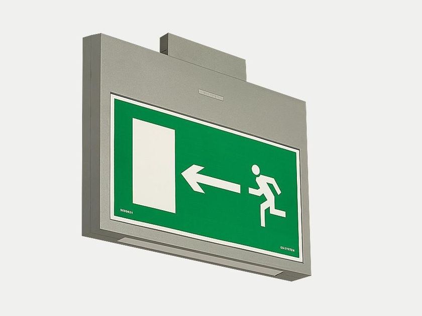 LED ceiling-mounted plastic emergency light MONITOR2 IP40 By ES-SYSTEM