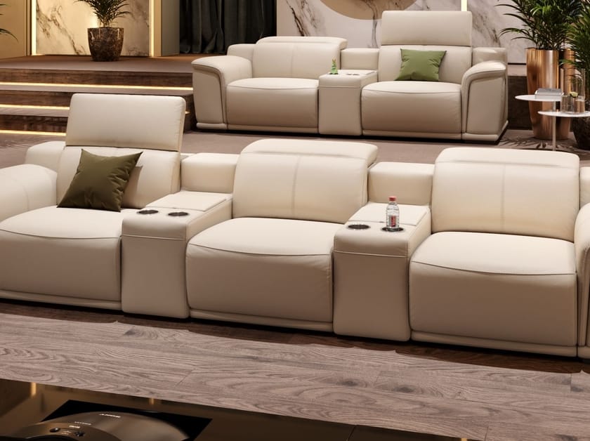 MONTEFINO KINO Sofá 2 plazas de cuero By Sofanella