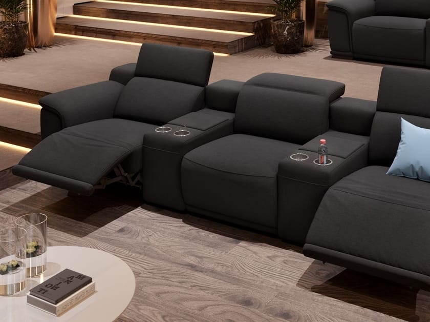 MONTEFINO KINO Sofá 3 plazas de tela By Sofanella