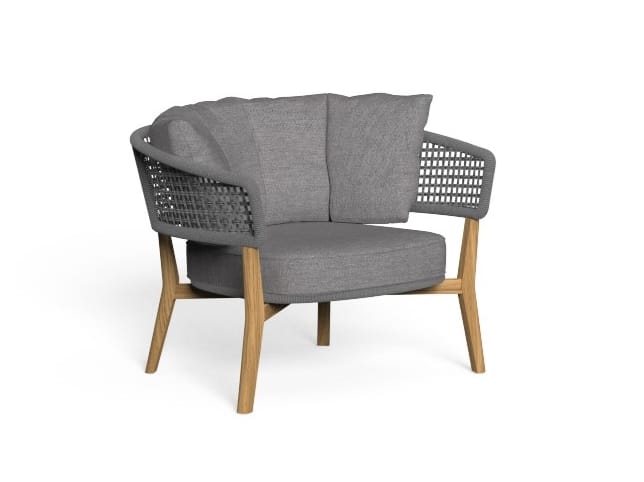 Product photograph of Moon Teak Garden Armchair from Archiproducts UK