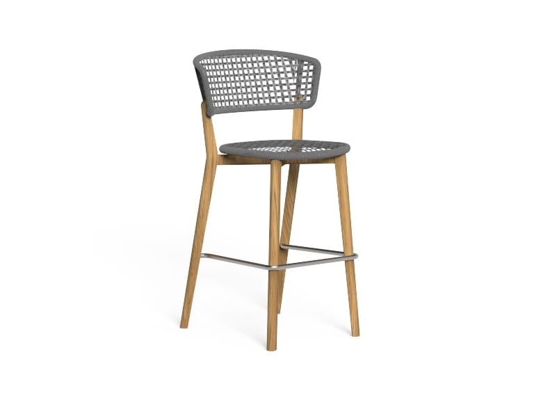 Product photograph of Moon Teak Stool from Archiproducts UK