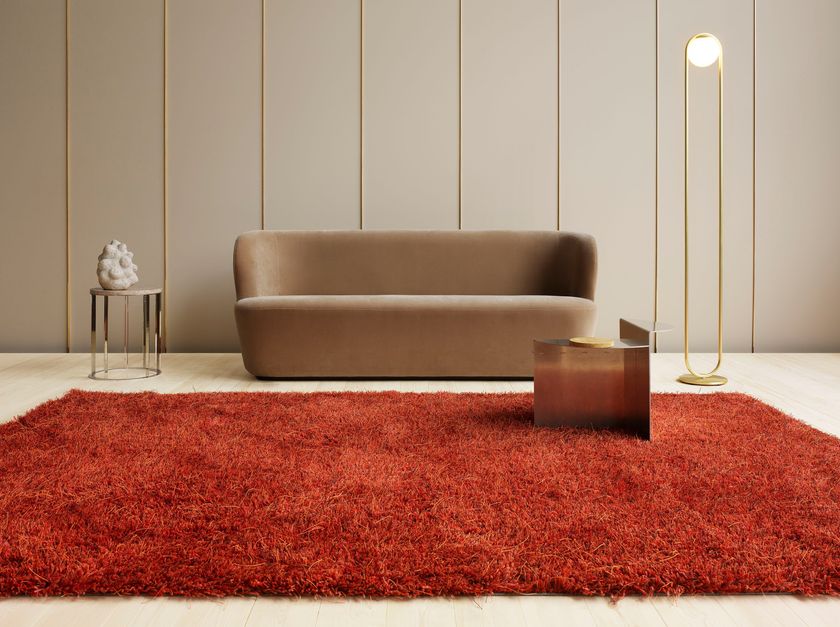 Solid-color handmade rug MOSS By Kasthall design Gunilla Lagerhem Ullberg