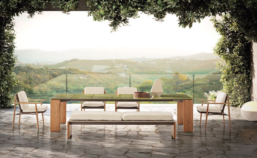 EMMI CORD OUTDOOR Panca da giardino By Minotti