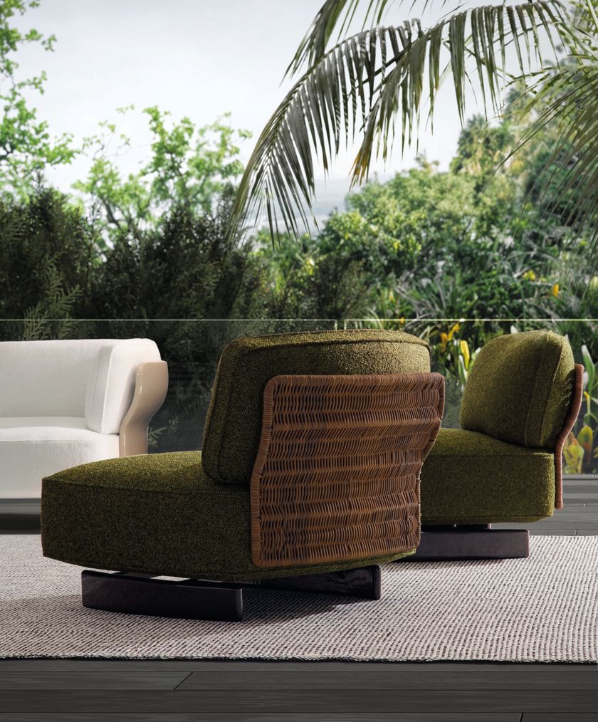 SAKI CORD OUTDOOR Garden daybed By Minotti