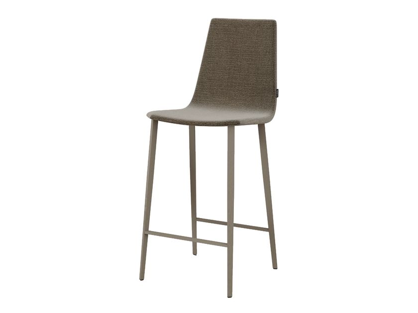 Lot De 4 Tabouret De Bar Rétro Vintage Avec Dossier Et Repose-pieds, Sièges Rembourrés, Style