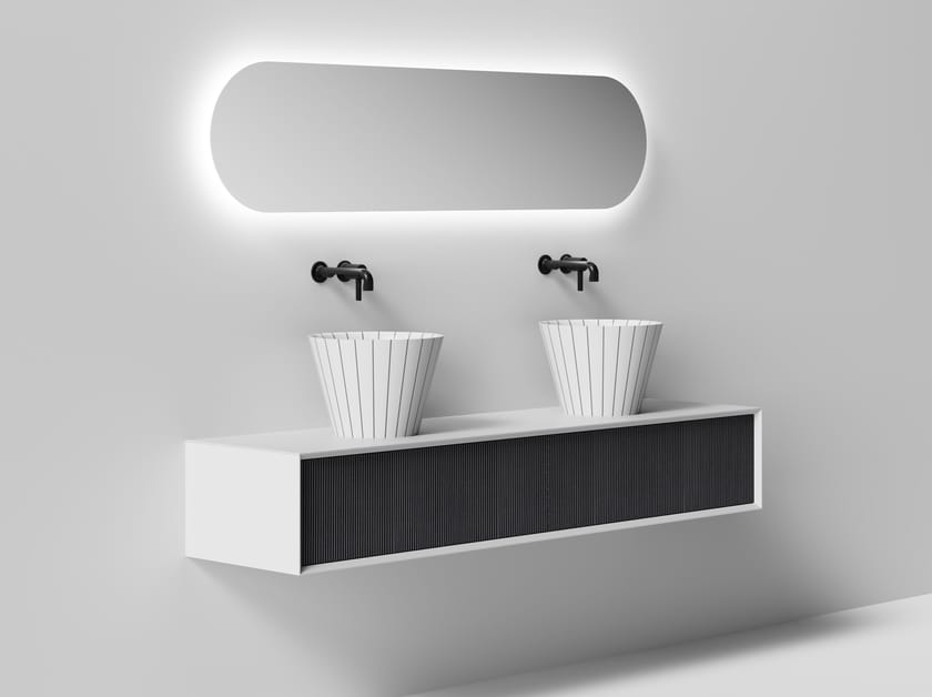 SWING by MonBlari - Mobile lavabo sospeso con cassetti - 6