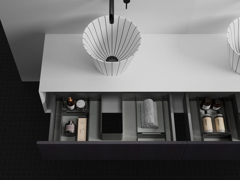 SWING by MonBlari - Mobile lavabo sospeso con cassetti - 3