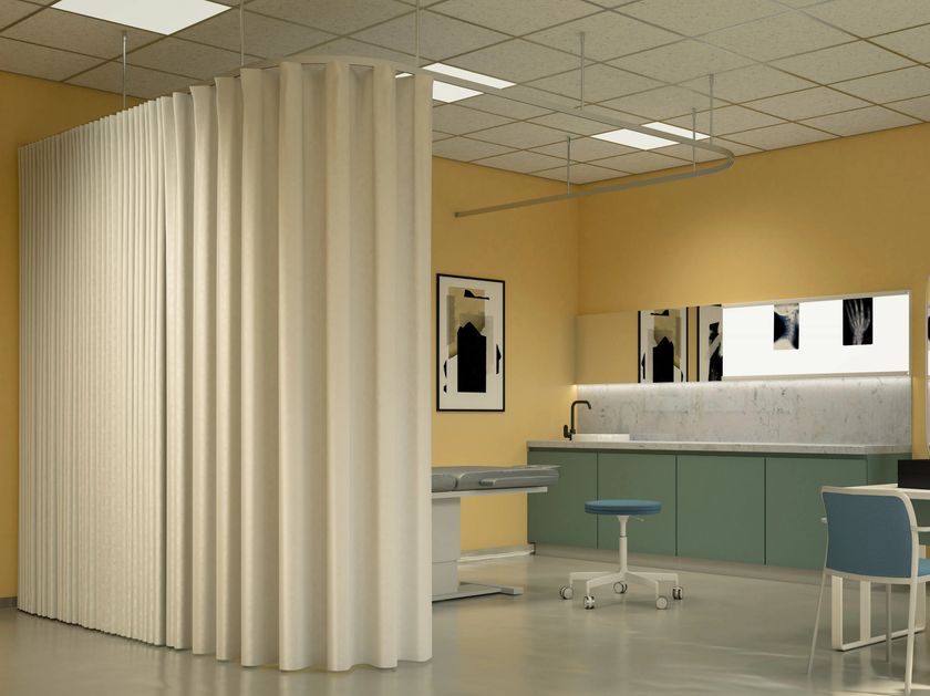 Binario Per Tende Arricciate - In Alluminio, Per Installazione A Parete O Soffitto, Movimento Manuale, Bianco 220cm - Foto 8