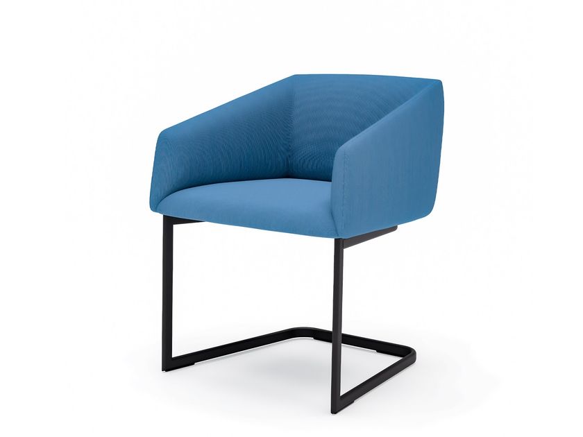 NAMI Cantilever fabric chair with armrests By m.arte design | design ...