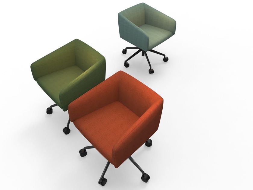 NAMI | Chair with 5-spoke base By m.arte design design Nicola Cacco