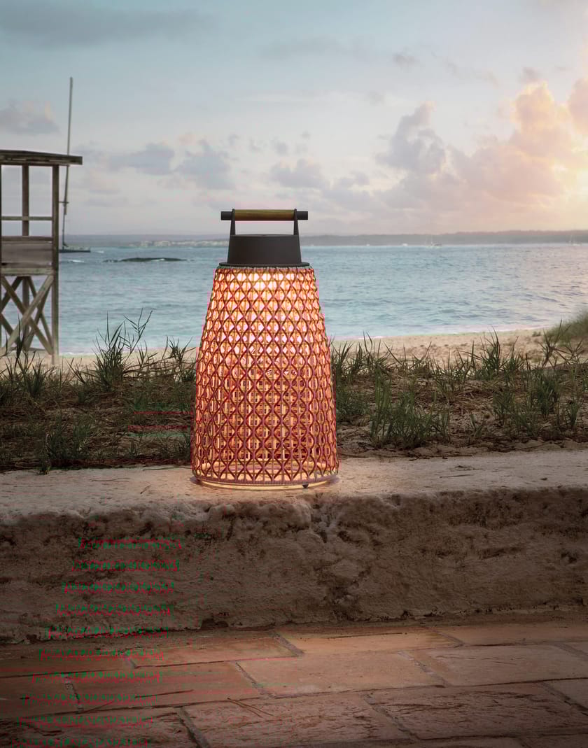LED Outdoor table lamp cordless NANS PORTABLE M/49/R OUTDOOR Nans Collection By BOVER design