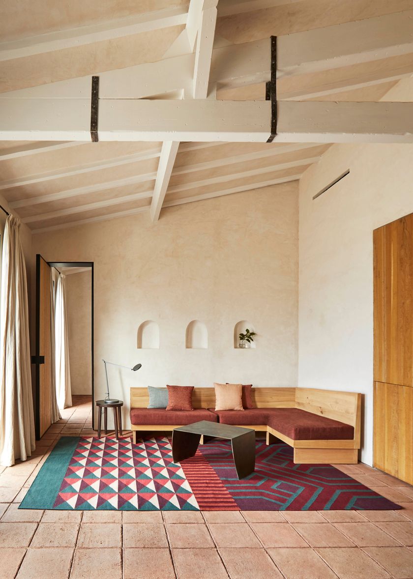 NDEBELE RED Rug By GAN
