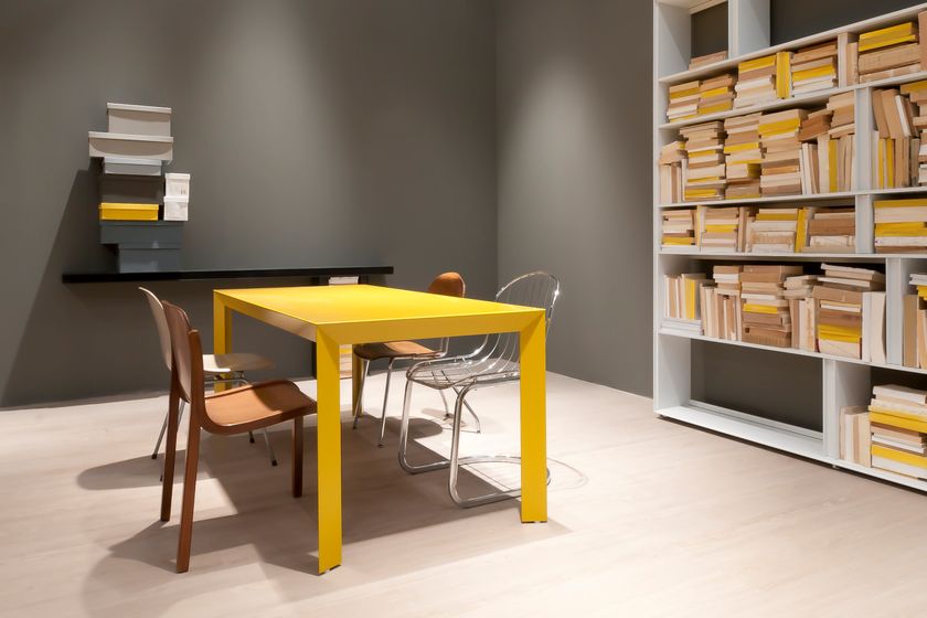 NILE Rectangular glass contract table By ALBED | design CRS Albed