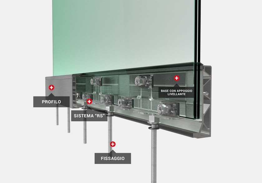 NINFA 106 by FARAONE - Parapetto in vetro - 6