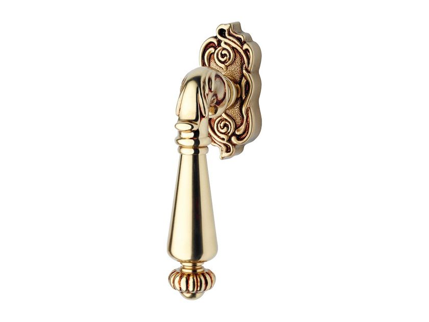 NINFA Classic style DK brass window handle By LINEA CALI'