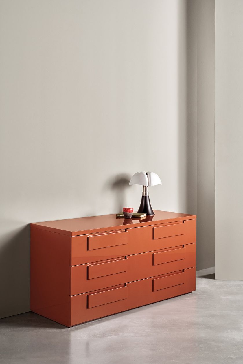 NOTE Wooden chest of drawers By Meridiani | design Andrea Parisio