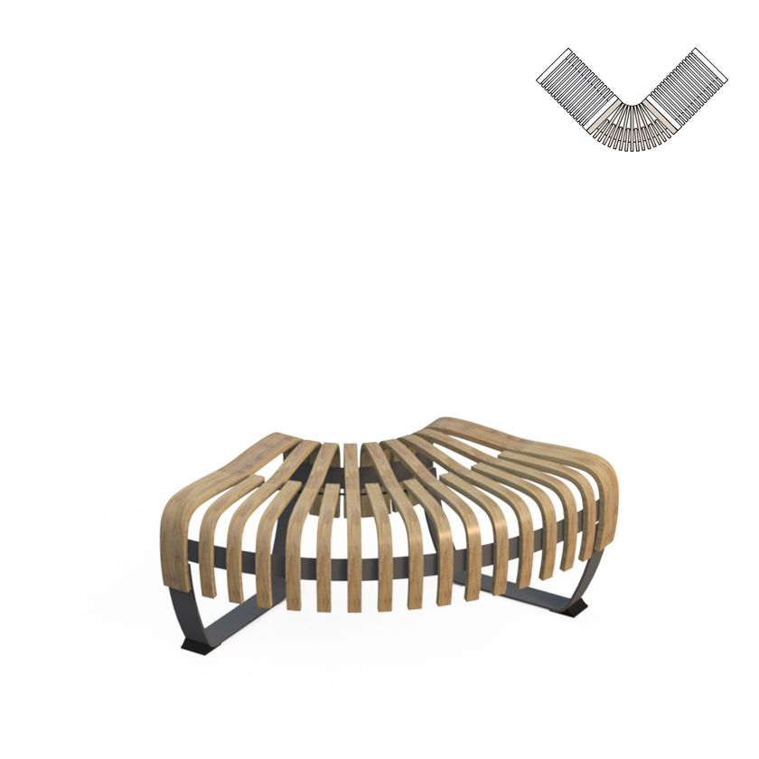 NOVA C BENCH Curved modular bench By Green Furniture Concept | design ...
