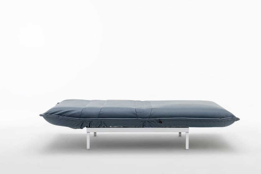 ROLF BENZ 340 NOVA Leather Chaise longue By Rolf Benz design Joachim Nees