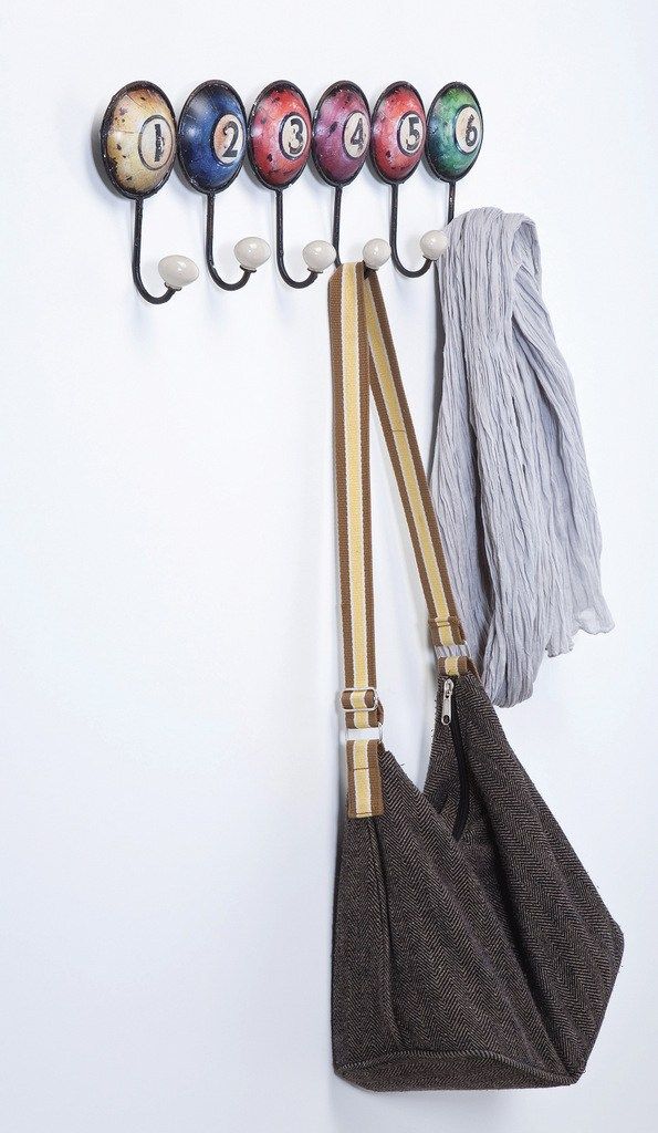 Wall-mounted metal coat rack NUMBERS By KARE Design