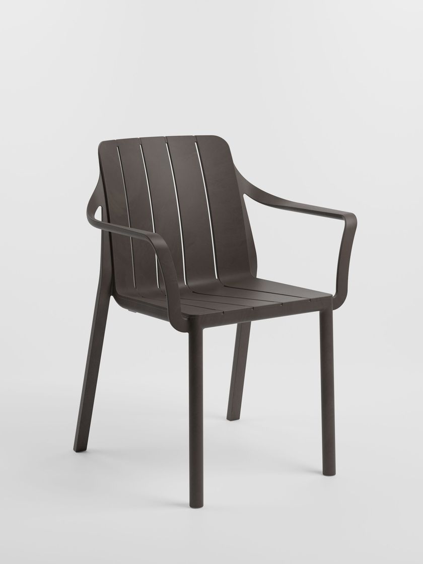 Nardi Tiberina Resin Outdoor Armless Chair - Tortora - SOLD OUT
