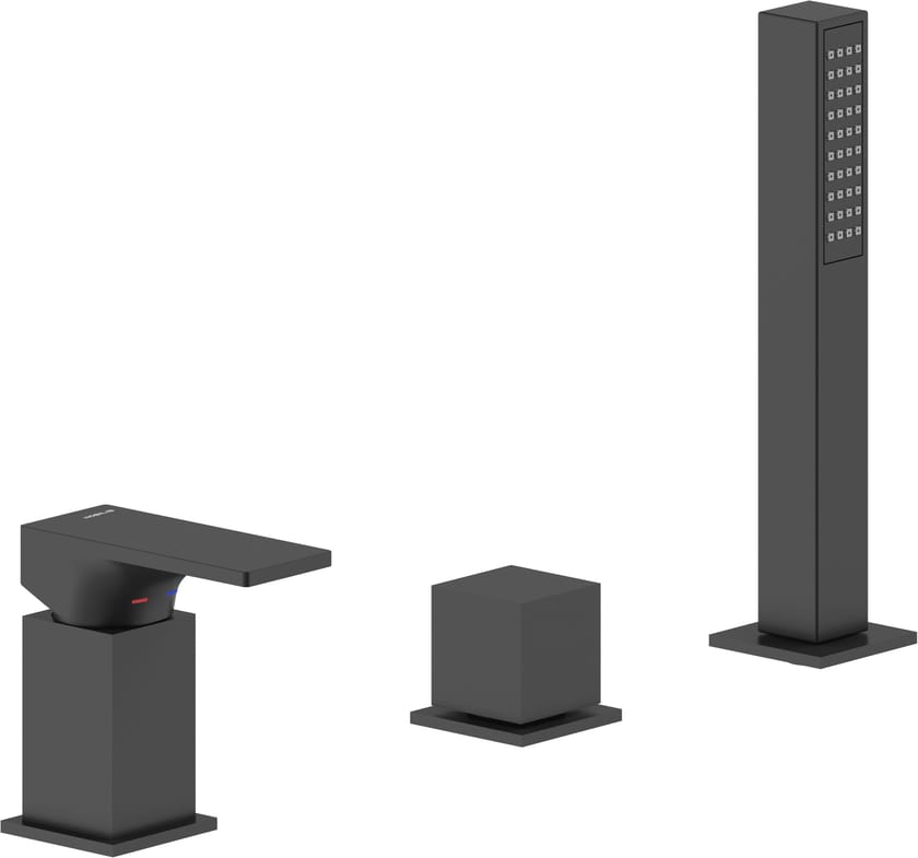 SEVEN by Nobili - Rubinetto bordo vasca monocomando con doccetta - 2