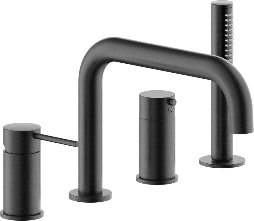 VELIS by Nobili - Rubinetto bordo vasca monocomando con doccetta - 3