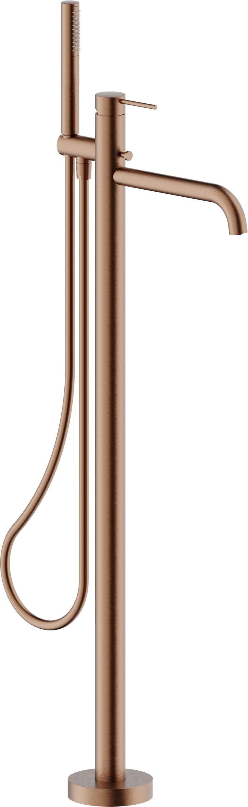 VELIS by Nobili - Miscelatore per vasca da terra monocomando con doccetta - 7