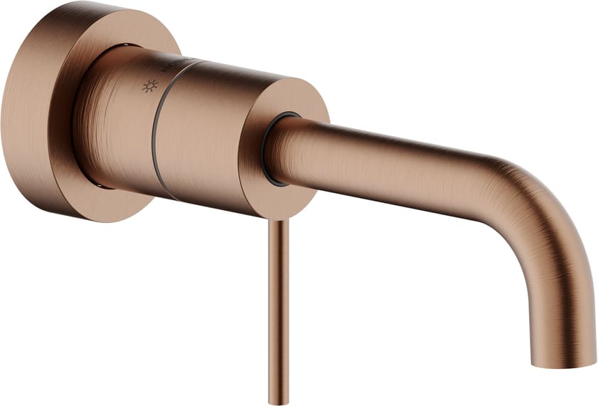 VELIS by Nobili - Miscelatore per lavabo a muro monocomando con aeratore - 9