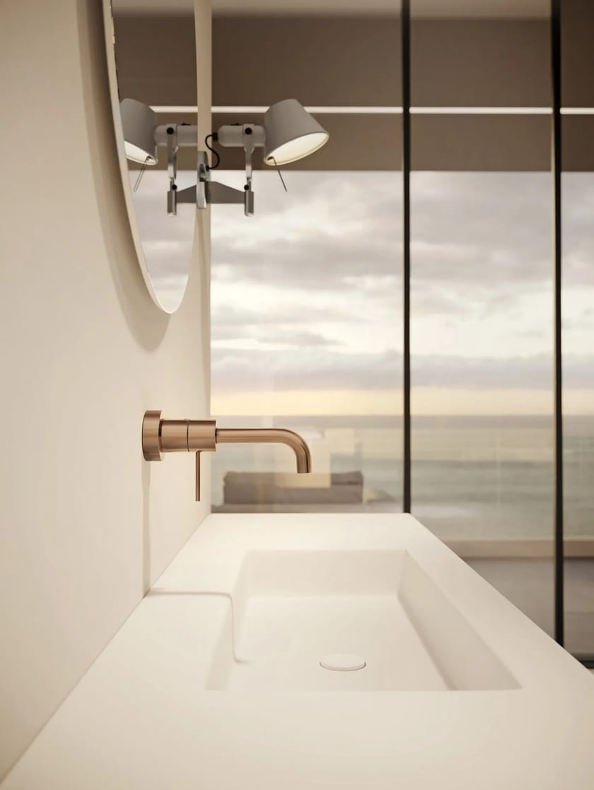 VELIS by Nobili - Miscelatore per lavabo a muro monocomando con aeratore - 3