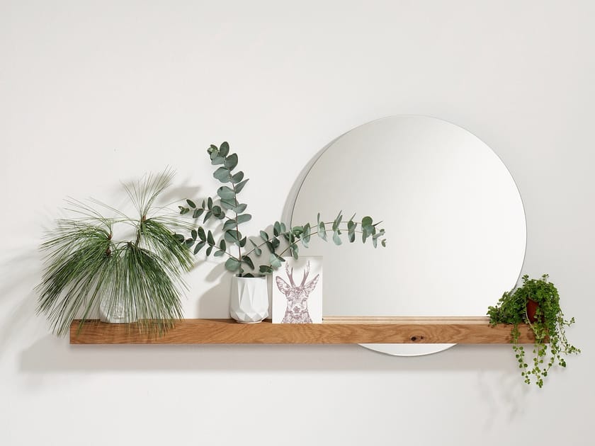 OAK #01 WALL MIRROR by Weld & co - Specchio rotondo in rovere da parete per ingresso - 8