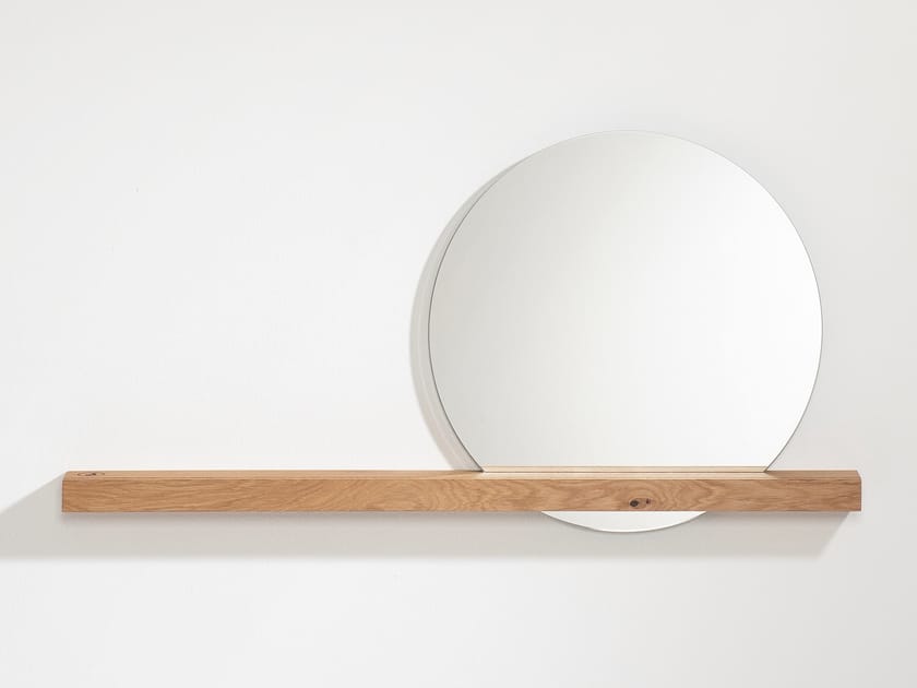 OAK #01 WALL MIRROR by Weld & co - Specchio rotondo in rovere da parete per ingresso - 9