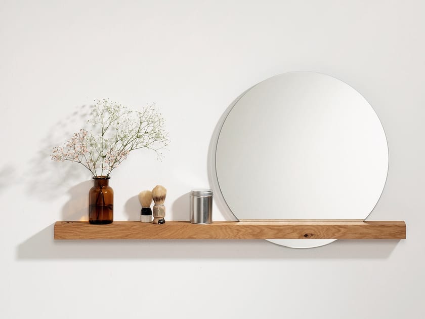 OAK #01 WALL MIRROR by Weld & co - Specchio rotondo in rovere da parete per ingresso - 7