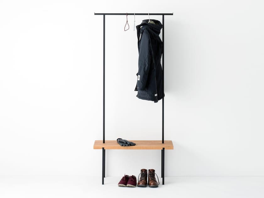 Oak coat rack OAK COAT RACK 01 By weld & co