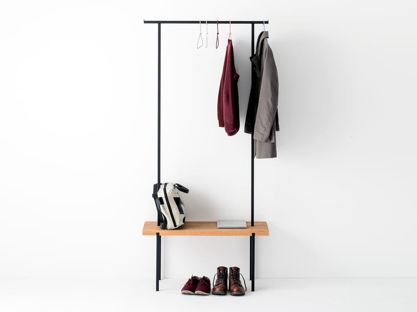 Oak coat rack OAK COAT RACK 01 By weld & co