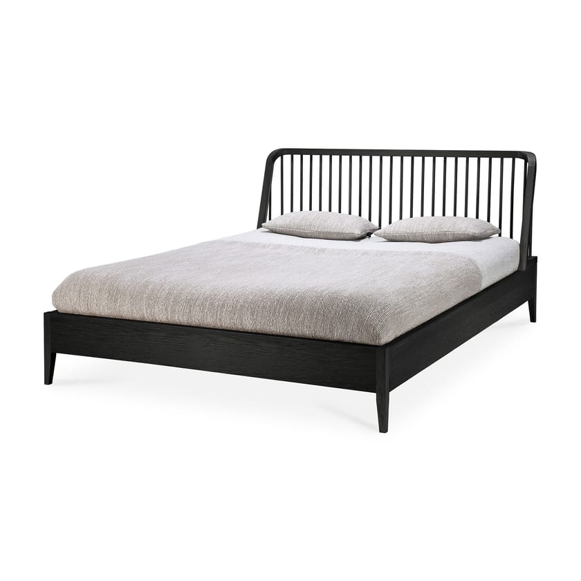OAK BLACK SPINDLE Bed Oak Spindle Collection By Ethnicraft