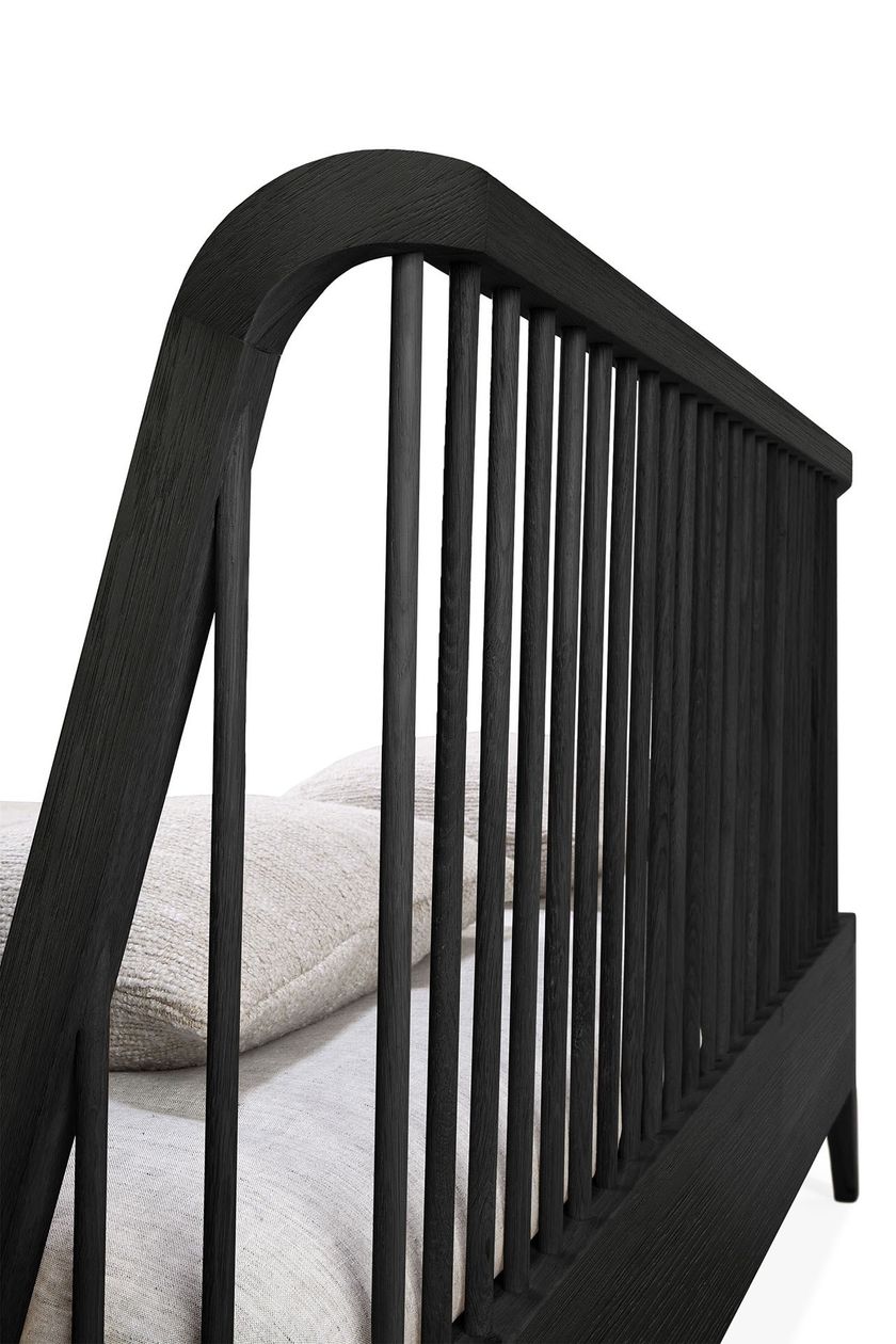 OAK BLACK SPINDLE Bed Oak Spindle Collection By Ethnicraft