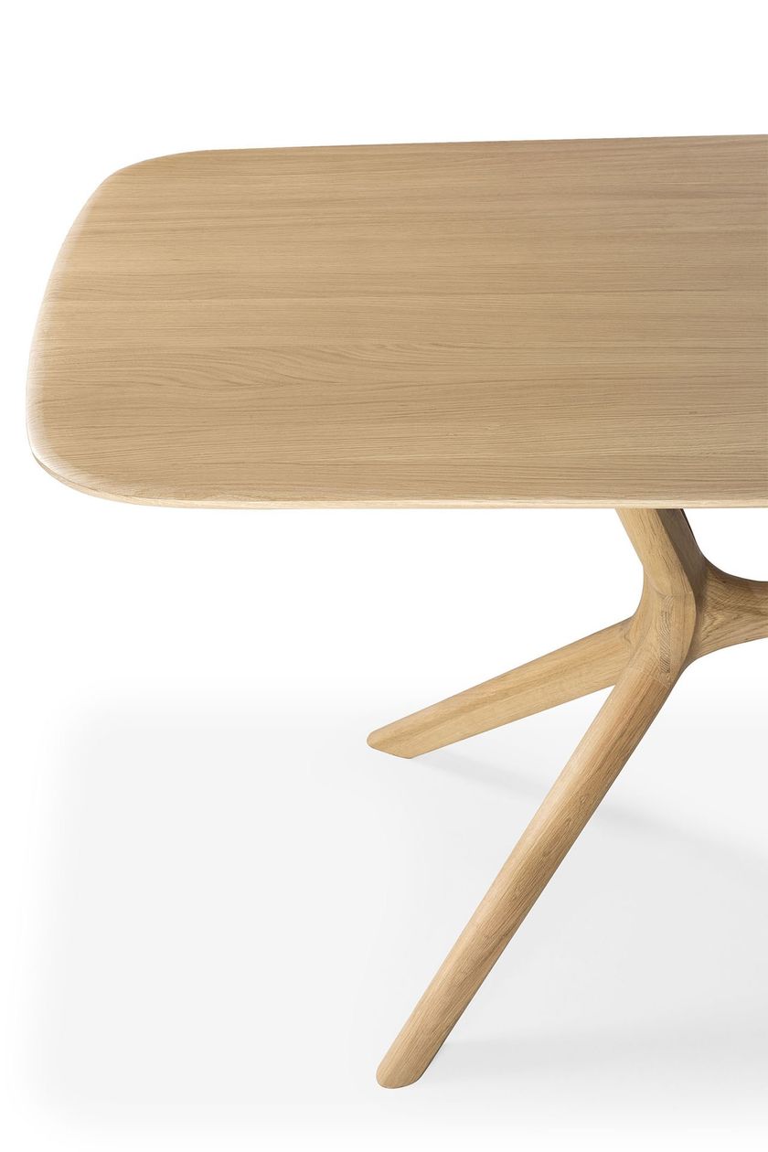 Rectangular oak table OAK X By Ethnicraft design Alain Van Havre