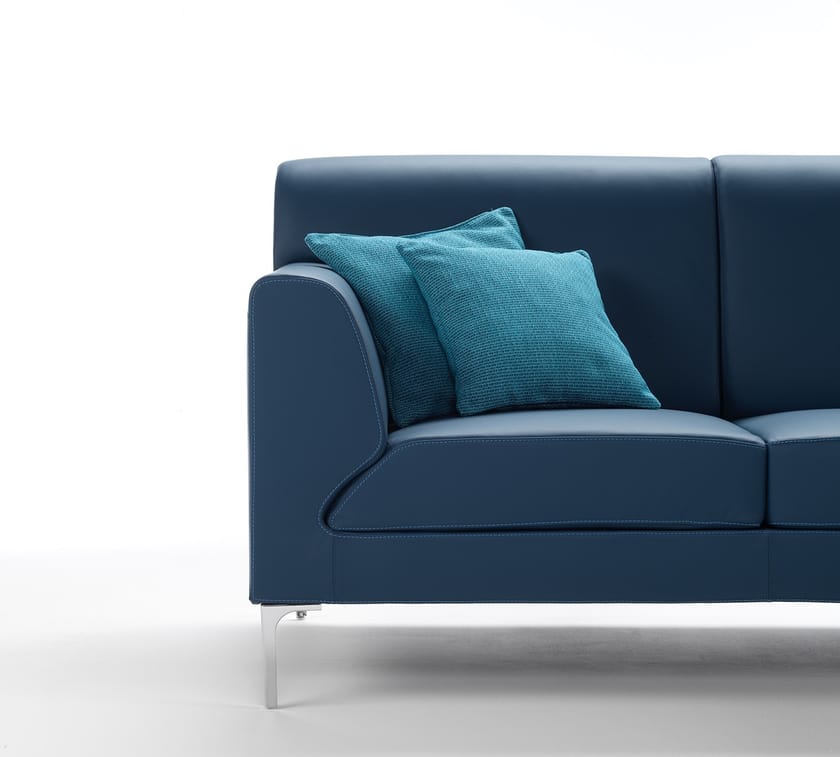 Sectional leather sofa OASI By Zani Collezione Poltrone design Paola Zani