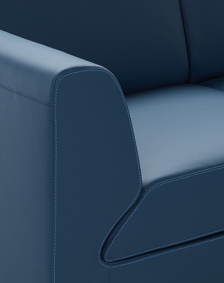 Sectional leather sofa OASI By Zani Collezione Poltrone design Paola Zani