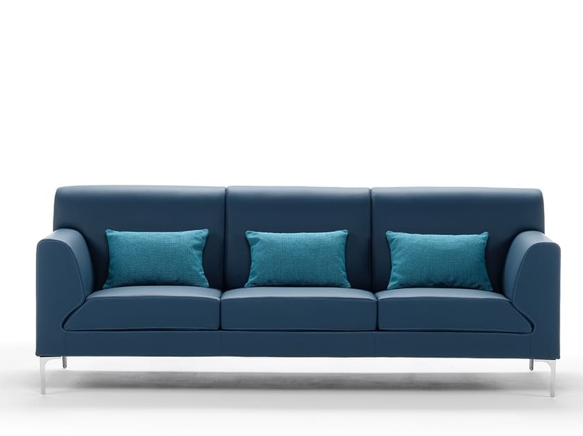 Sectional leather sofa OASI By Zani Collezione Poltrone design Paola Zani