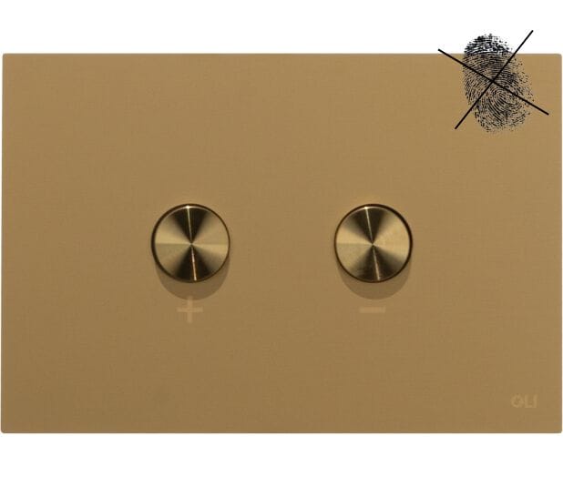 BLINK ANTIMPRONTA by OLI - Placca di comando per wc in acciaio inox - 3