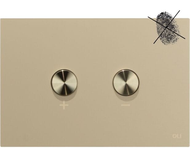 BLINK ANTIMPRONTA by OLI - Placca di comando per wc in acciaio inox - 4