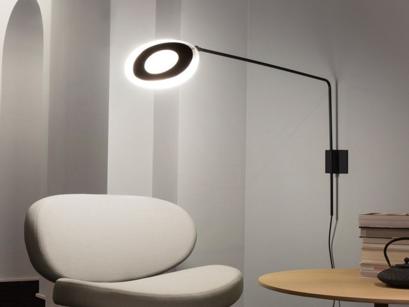 B·LED BARCELONA Lampada Da Parete Orientabile Gian - Interni Moderni, Alluminio Bianco Con Attacco E27