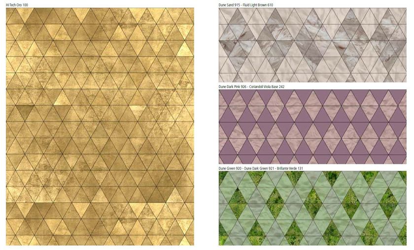 Pavimento/rivestimento in vetro per interni OPUS PATTERN - Vetrocolor
