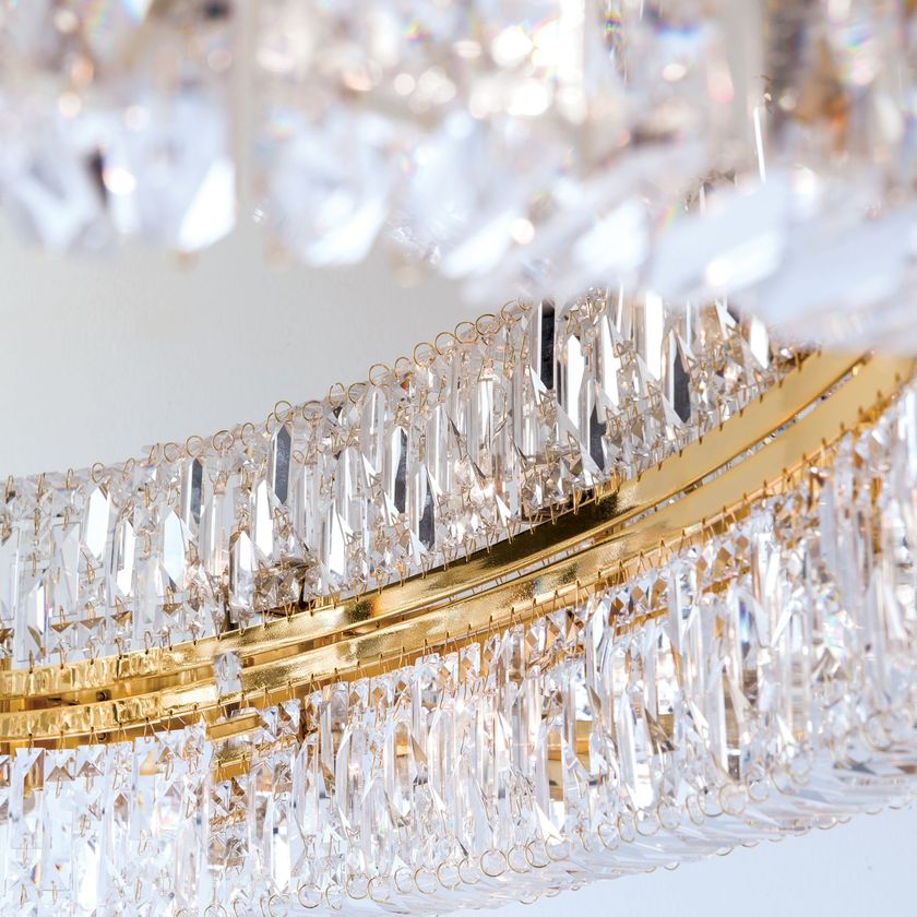 RING Ceiling light with crystals By ORION