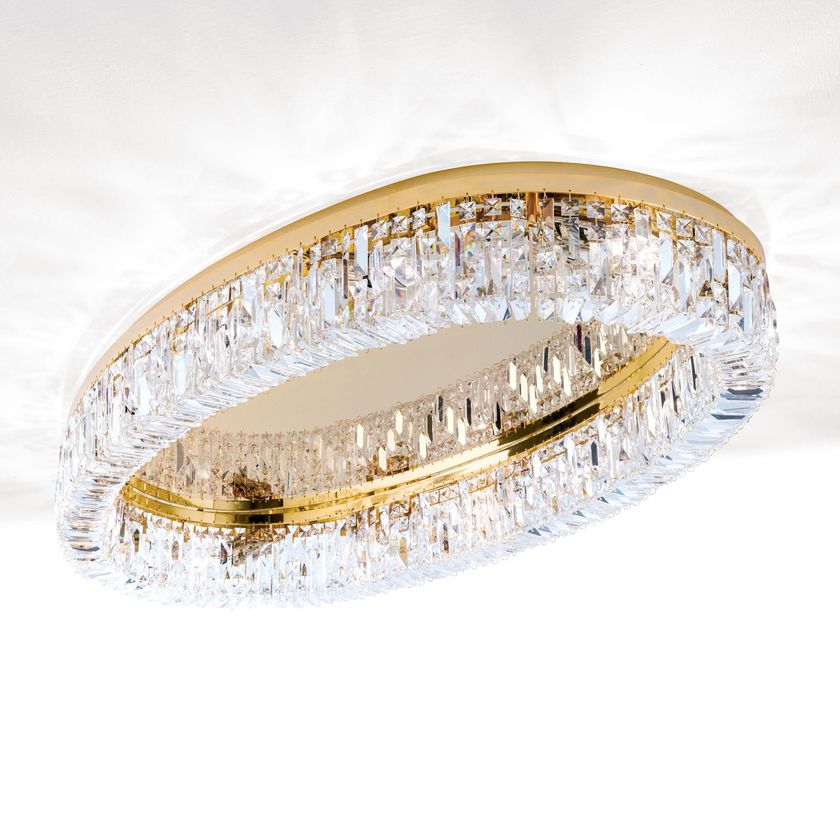RING Ceiling light with crystals By ORION