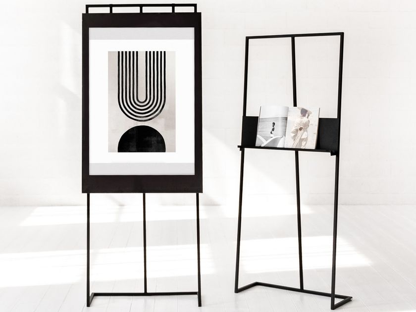 OSTAND Floor-standing metal display unit By IDDO