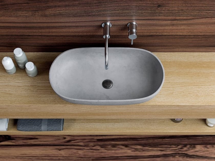 Countertop oval washbasin OVAL By Gravelli